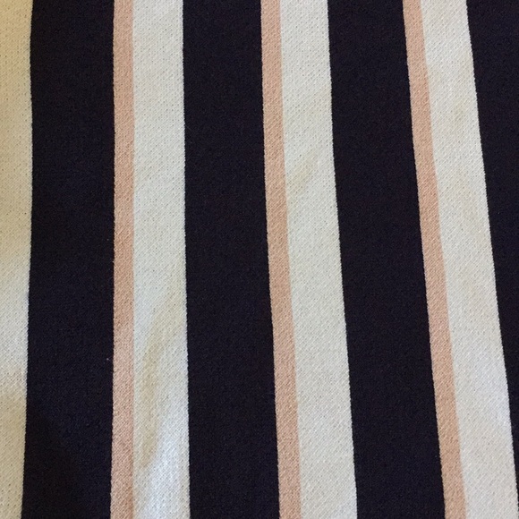 Ann Taylor vertical stripe peplum sweater blouse - Picture 6 of 7